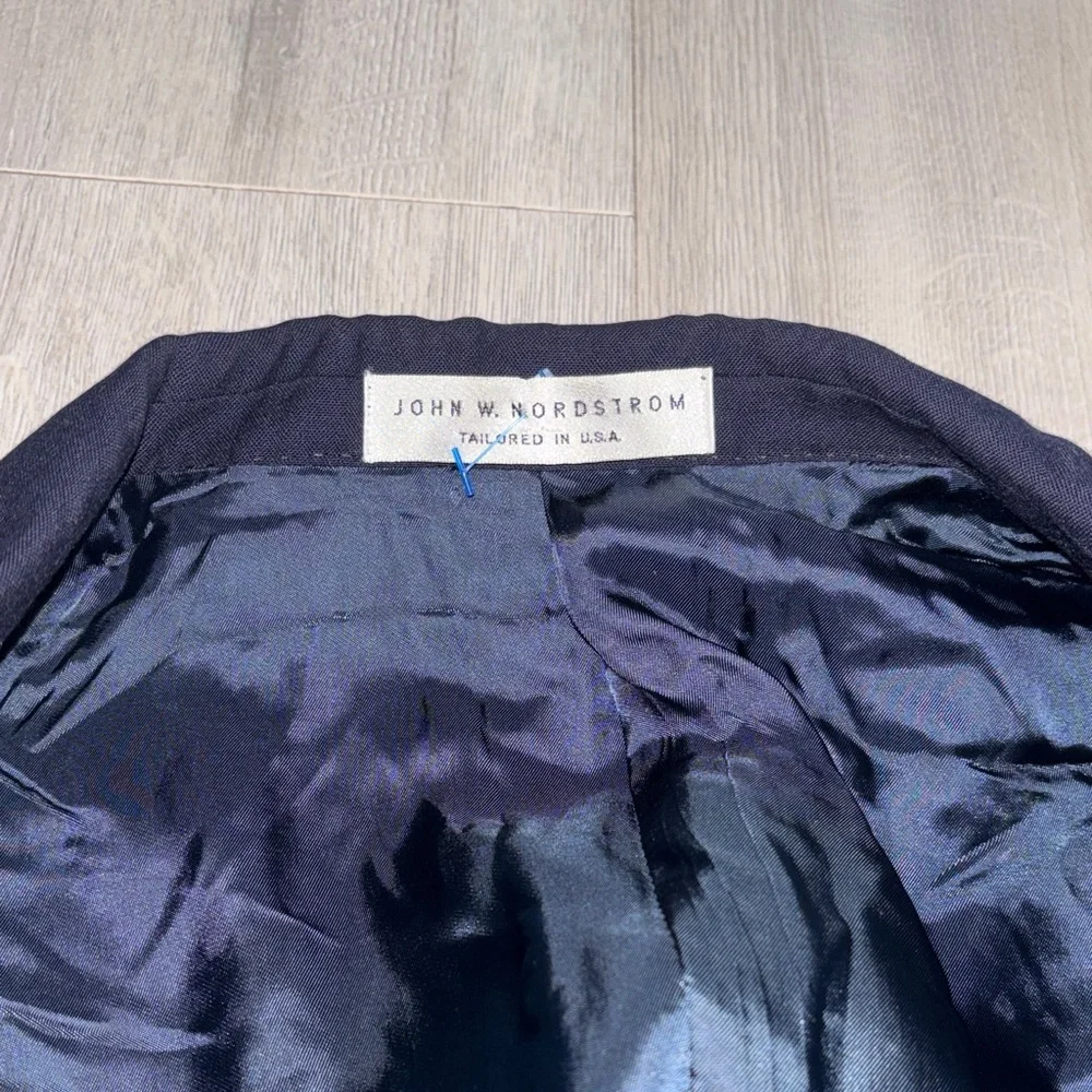 🔥BUNDLESALE Men's 46R John W Nordstrom Navy Blue Blazer Sports Jacket
